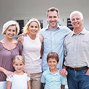 family taking a photo