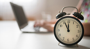 clock on desk